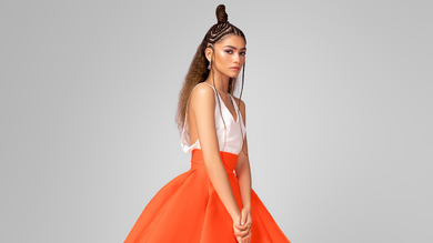 Actress Zendaya in Unique Dress Style