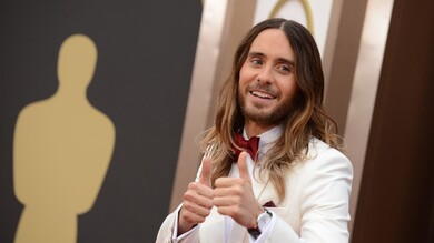 Film Celebrity Jared Leto in White Dress