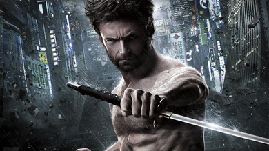 Hugh Jackman With Sword In Hand