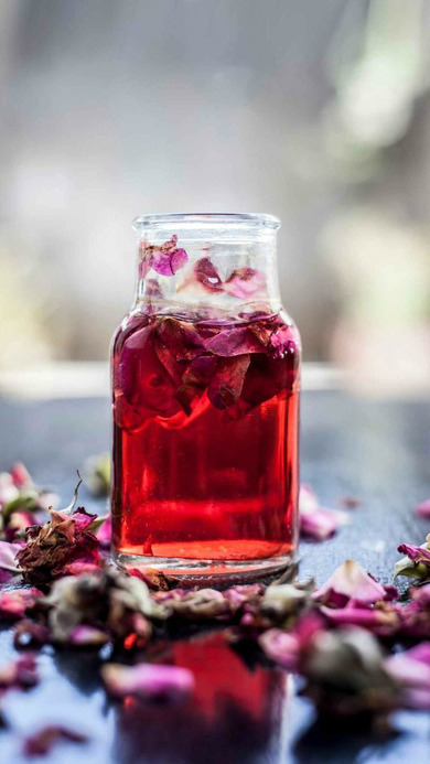 Rose Water in Bottle